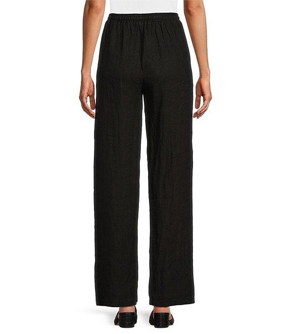 M Made in Italy Linen Wide Leg Pants Product Image