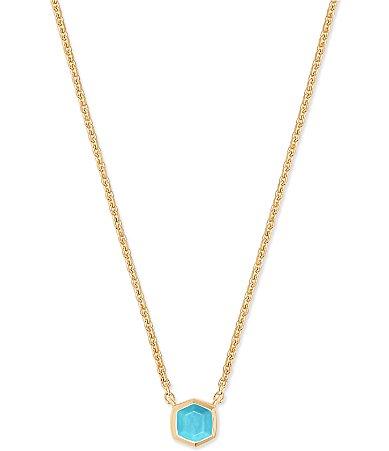 Kendra Scott Davie Pave 14K Gold Short Pendant Necklace Product Image
