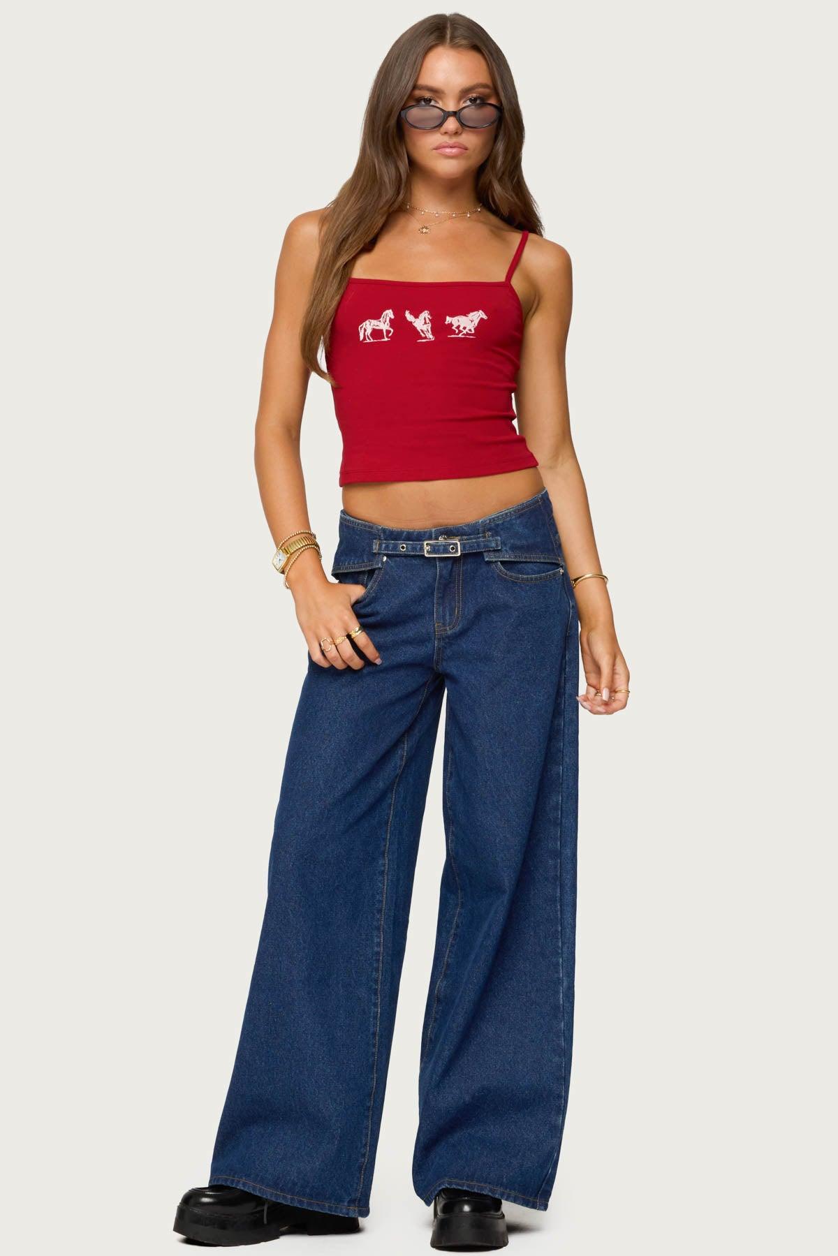 Wild Horses Graphic Tank Top Product Image