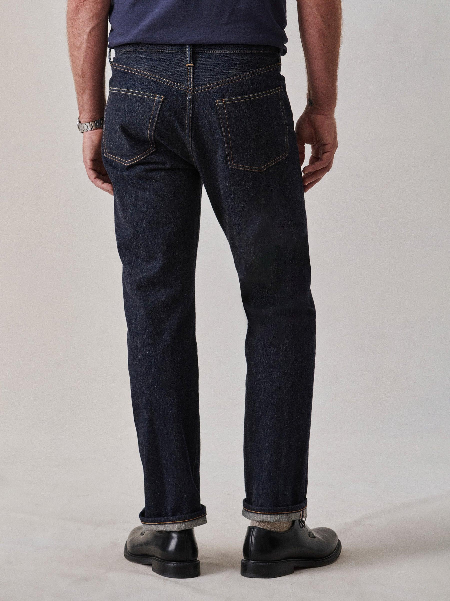 D018 Japanese Loomstate Selvedge Full Saddle Jean Product Image