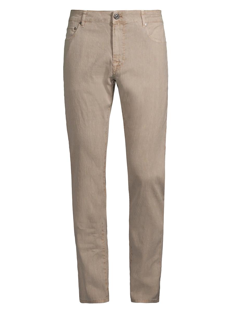 Mens Delave Linen Straight-Leg Jeans Product Image