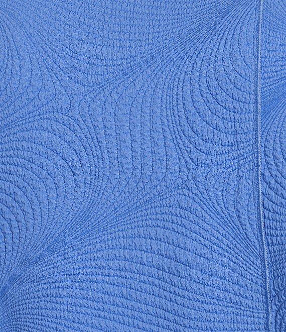 Ali Miles Plus Size Woven Round Neck 3/4 Sleeve Tunic Product Image