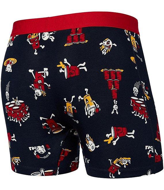 SAXX Vibe Super Soft Party Print 5#double; Inseam Boxer Briefs Product Image