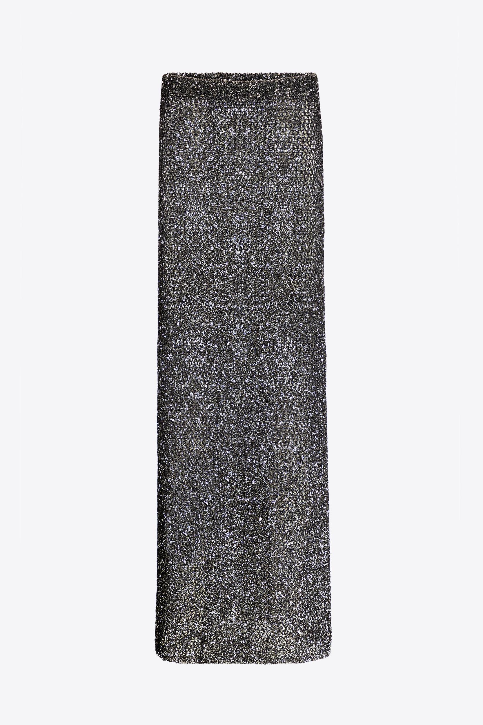 Sequin Crochet Maxi Skirt Product Image