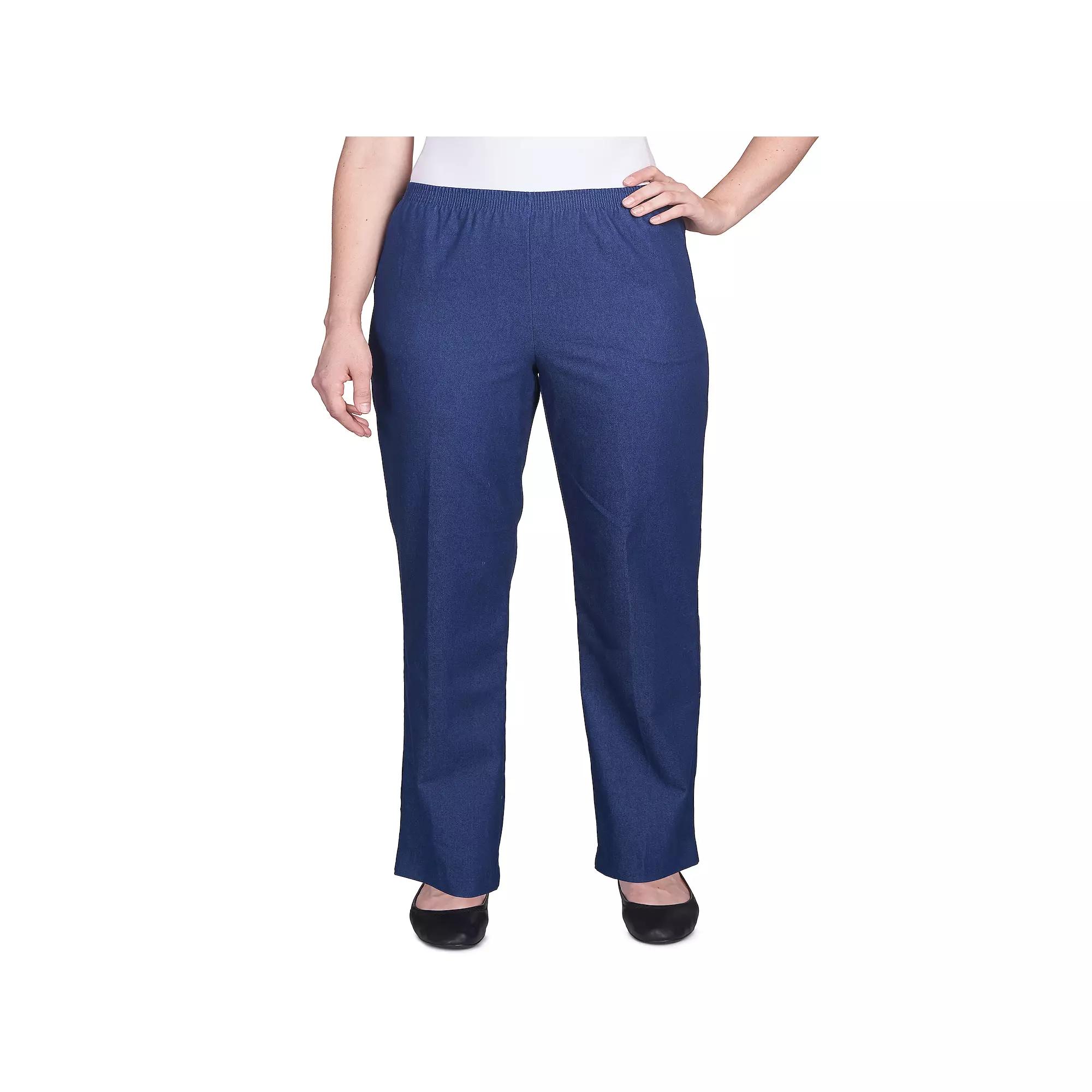 Women's Alfred Dunner Proportioned Denim Pants,  Product Image