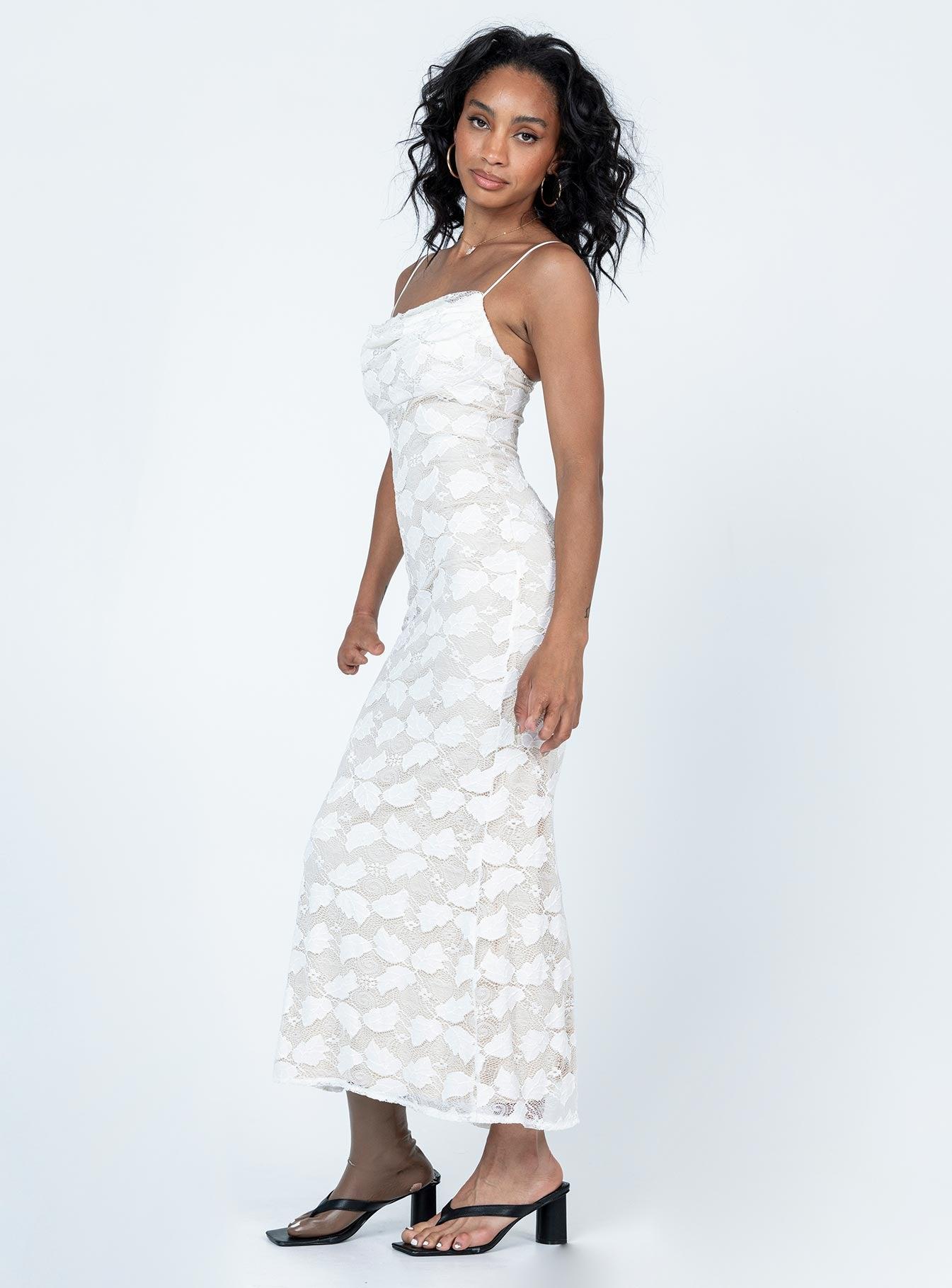 Azra Maxi Dress White Product Image