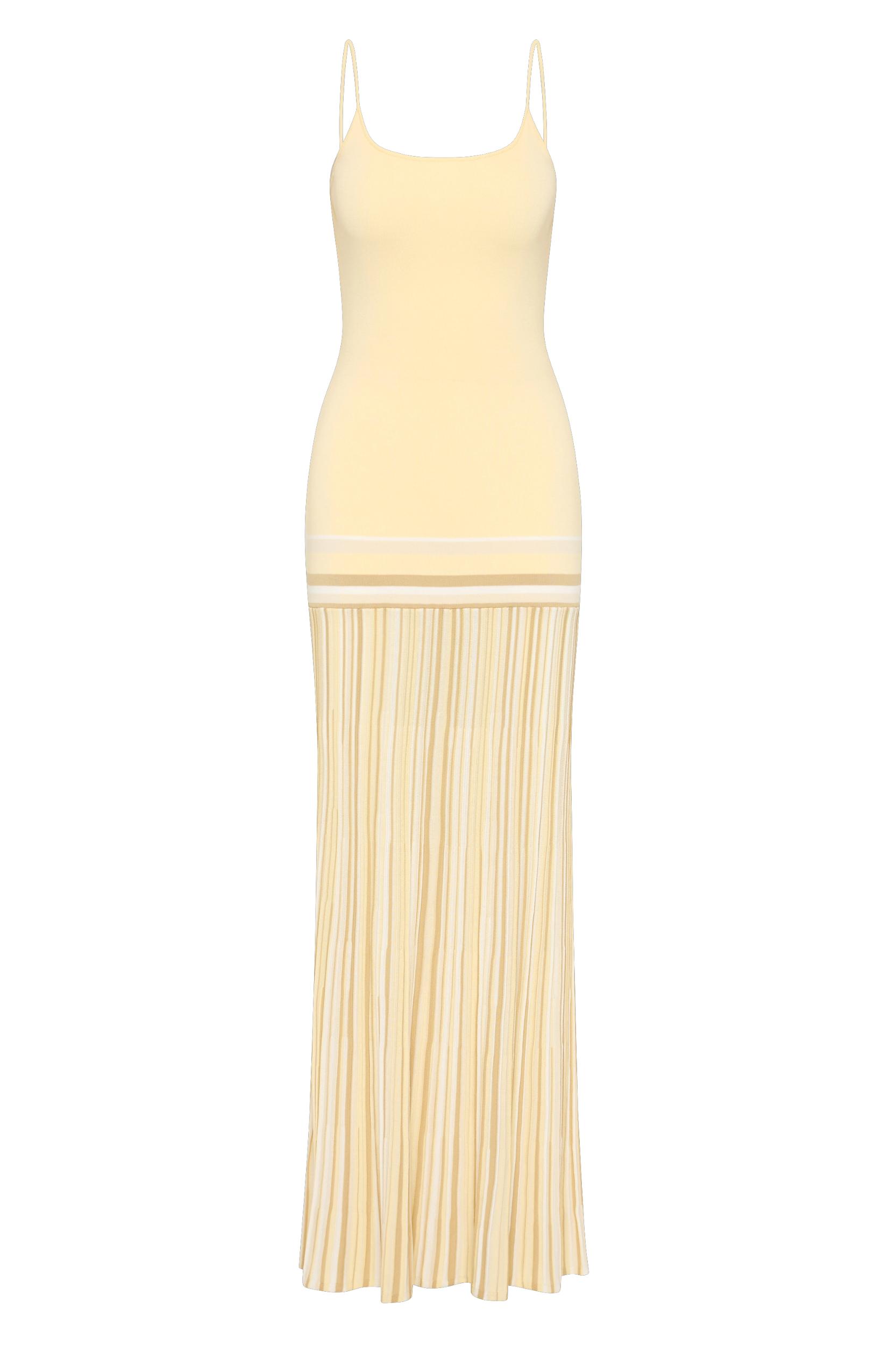 Citara Maxi Dress Butter Stripe - Final Sale Product Image