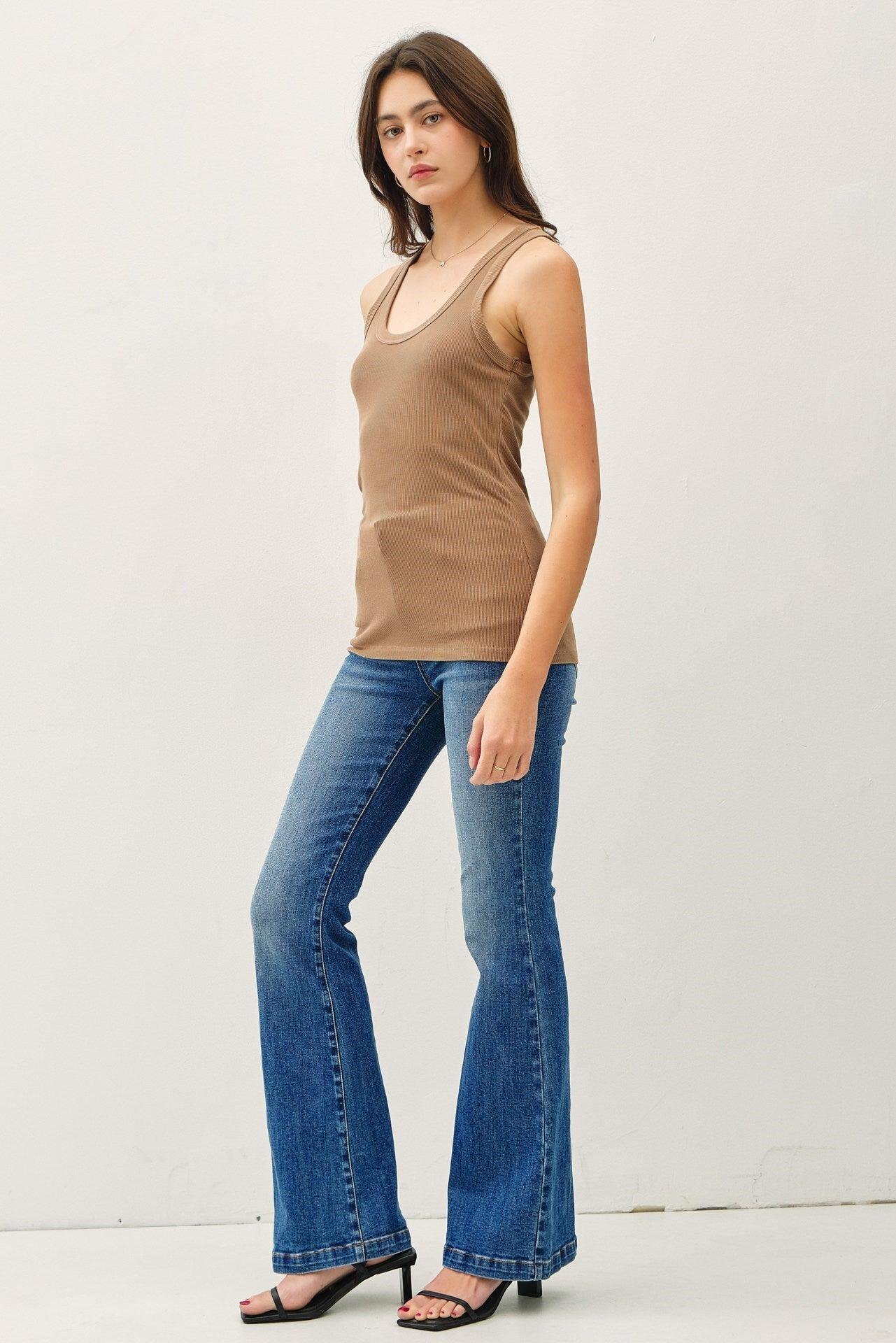 UB BASICS: SPRING BREEZE RIBBED TANK Product Image