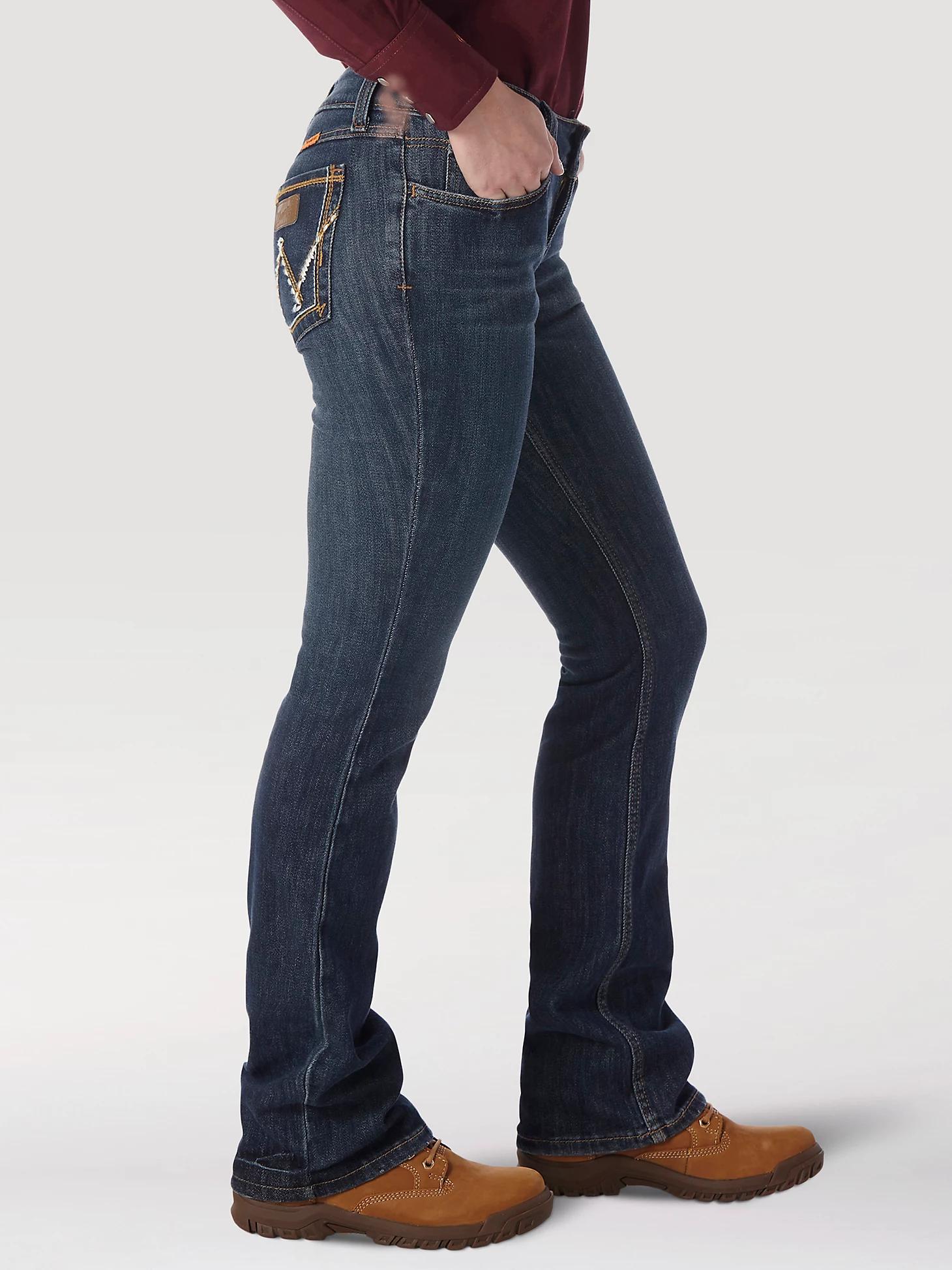 Women's Wrangler® FR Flame-Resistant Retro® Mae Bootcut Work Jean | Women's JEANS | Wrangler® Product Image