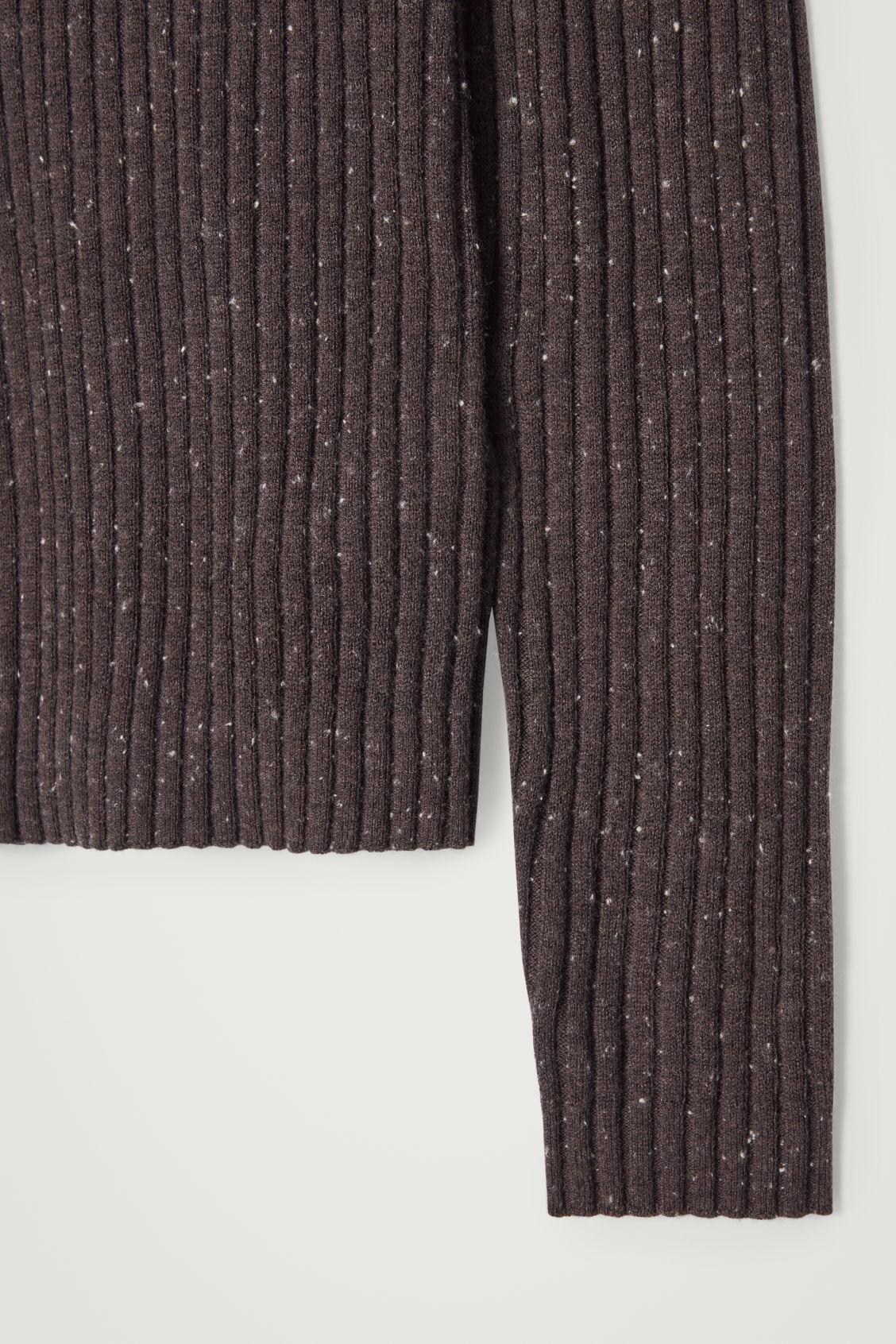 THE FLECKED WOOL POLO SHIRT Product Image