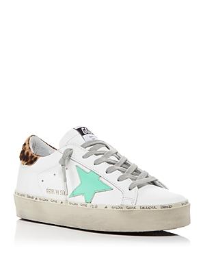 Golden Goose Womens Hi Star Real Calf Hair Low Top Sneakers Product Image