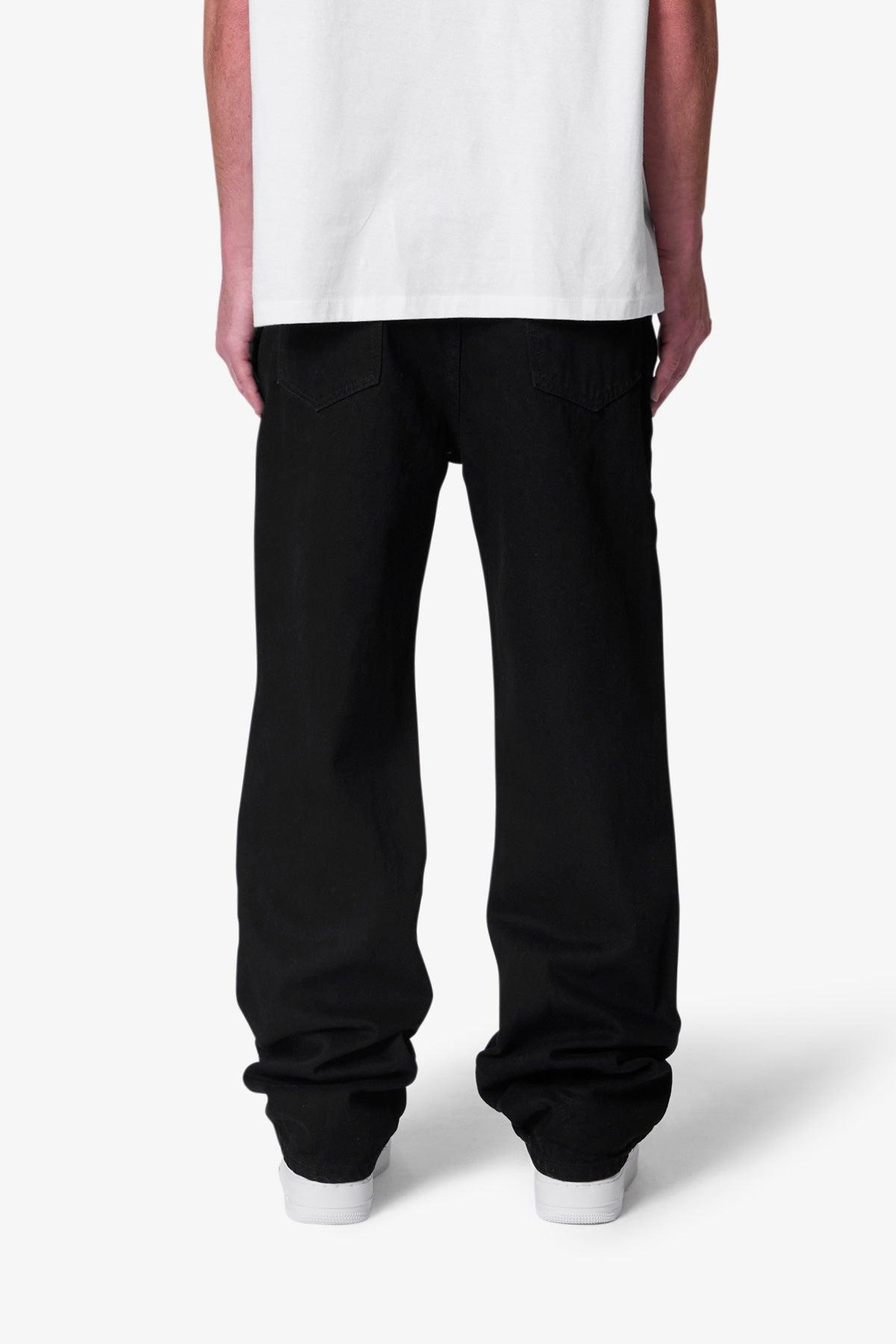 Raw Baggy Denim - Rinsed Black Product Image