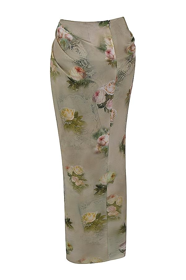 Vesper  vintage floral maxi skirt Product Image