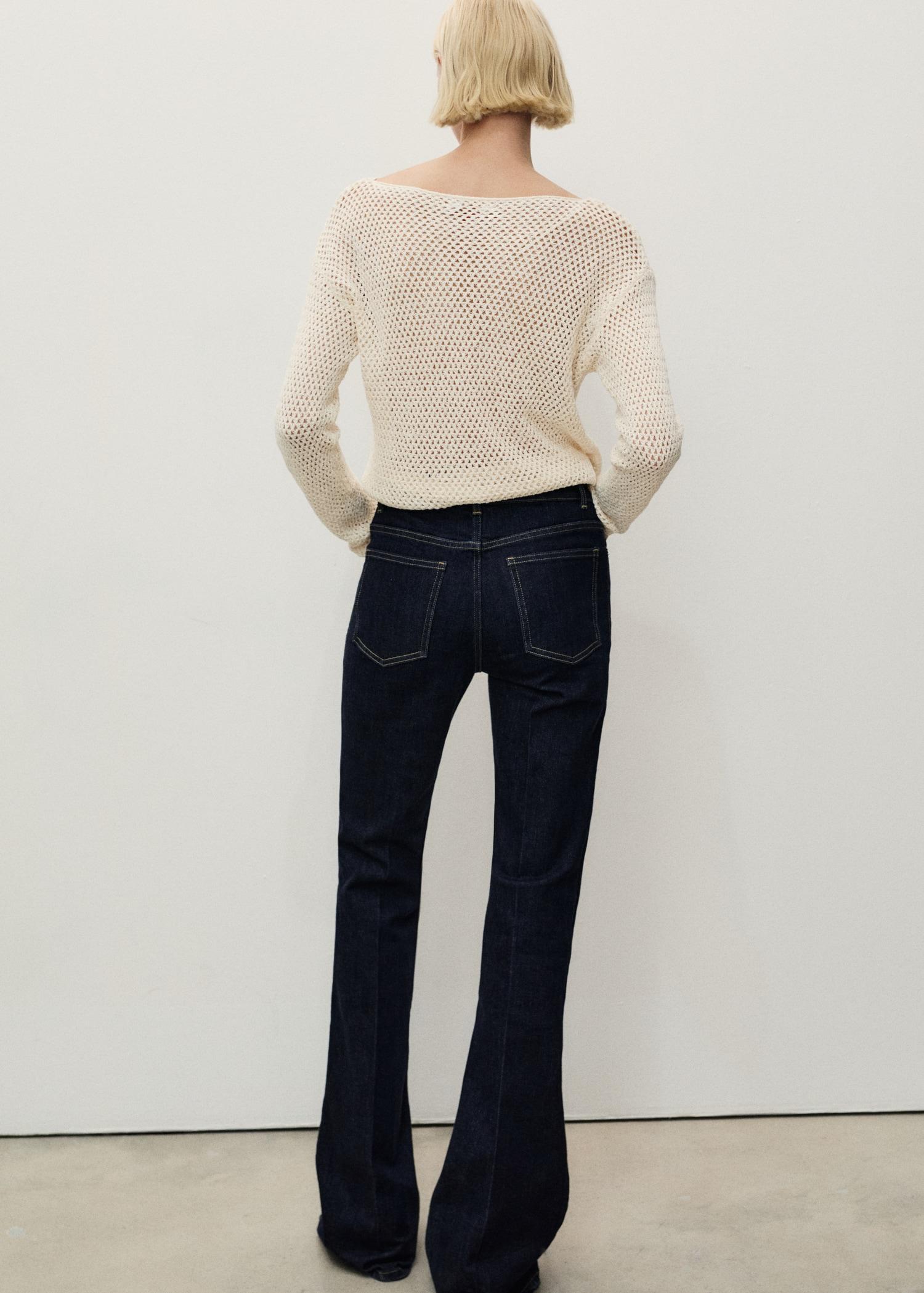 Flare jeans mid rise rinse wash - Women | MANGO USA Product Image