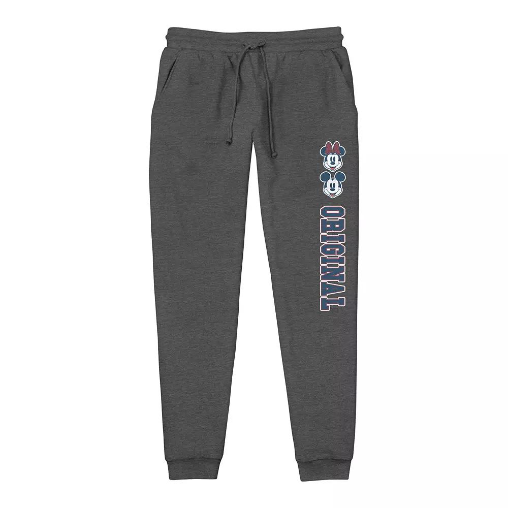 Disney's Mickey Mouse And Minnie Original Men's Lightweight Graphic Jogger, Size: Large, Grey Heather Product Image