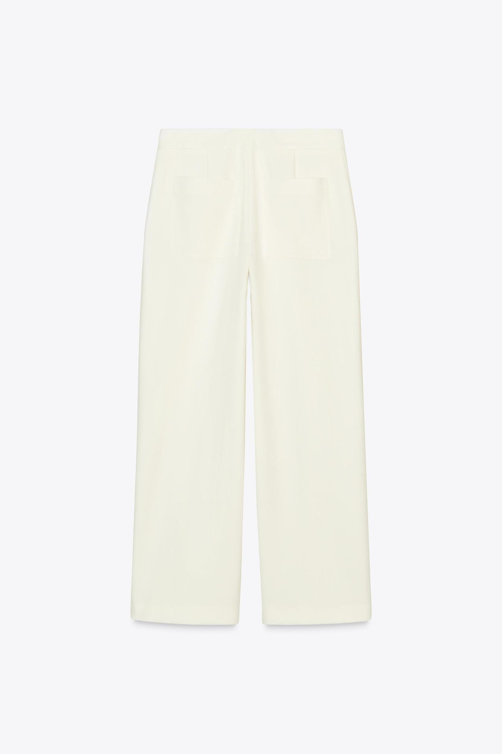 HIGH WAISTED STRAIGHT CUT PANTS Product Image