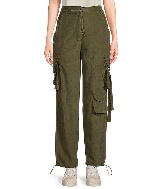 Angie Corduroy Solid Cargo Pants Product Image