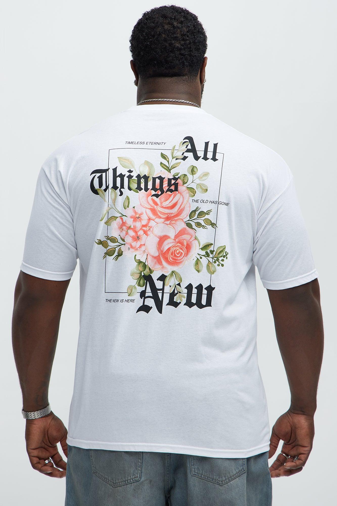 All Things New Short Sleeve Tee - White Male Product Image