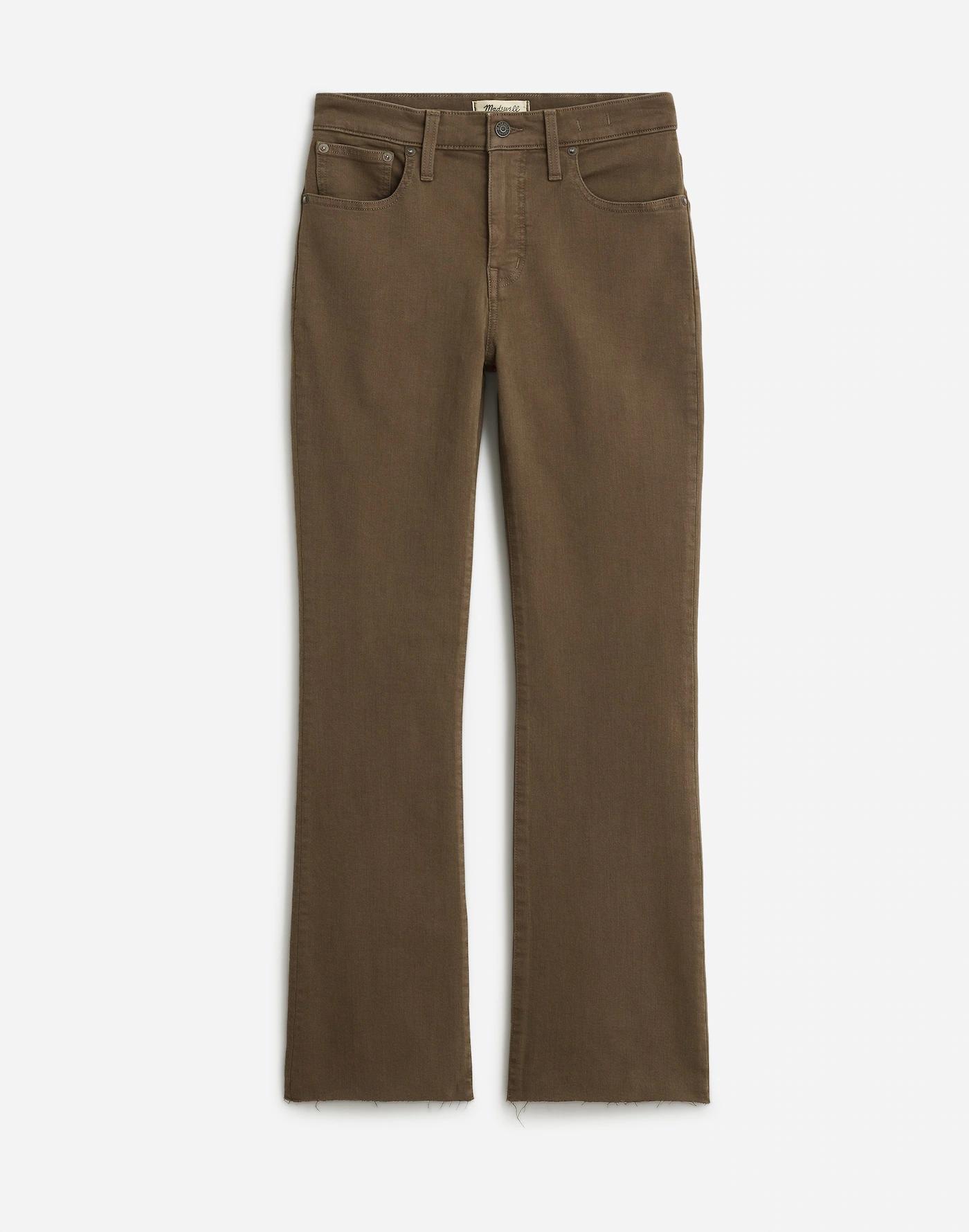Tall Kick Out Crop Jeans in Driftwood Brown: Raw-Hem Edition Product Image