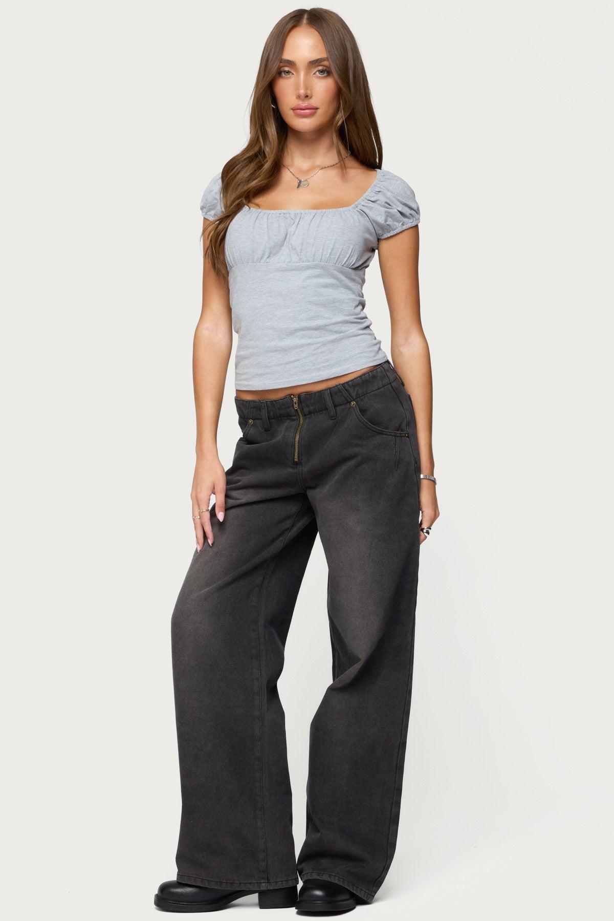 Oleana Gathered Bust Top Product Image