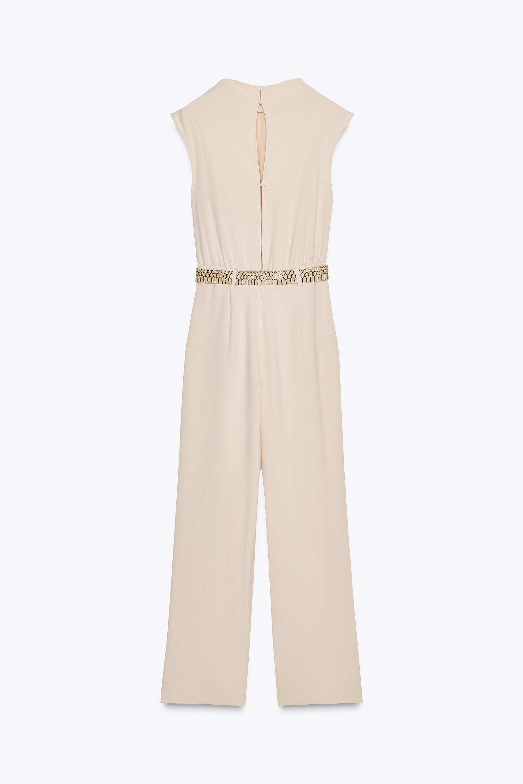 LONG BELTED JUMPSUIT Product Image