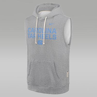 Men's North Carolina Sideline Jordan Brand Dri-FIT College Sleeveless Pullover Hoodie Product Image