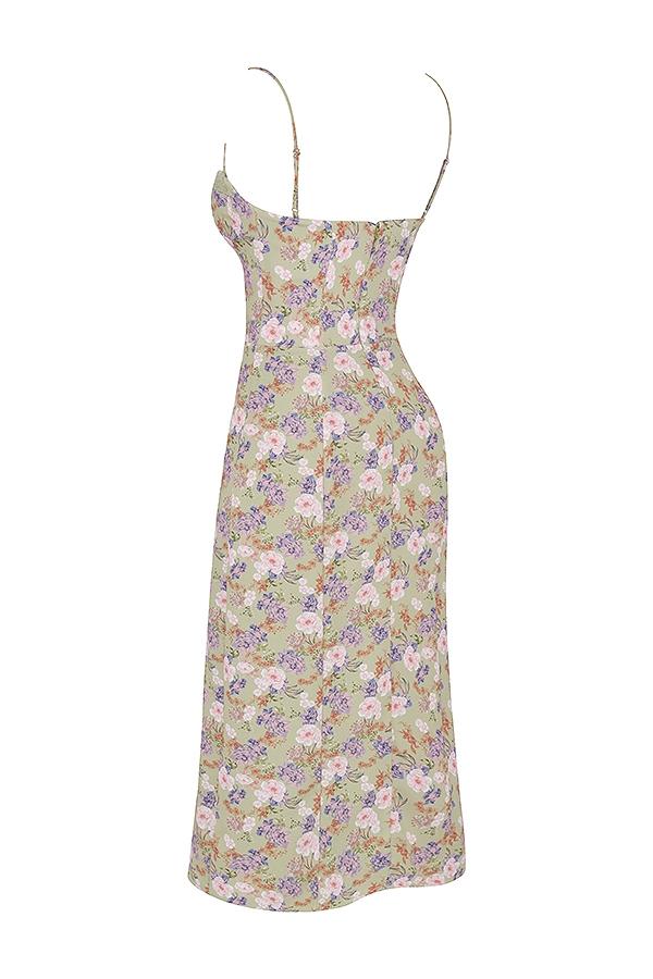 Charlotte  peony print  midi sundress Product Image