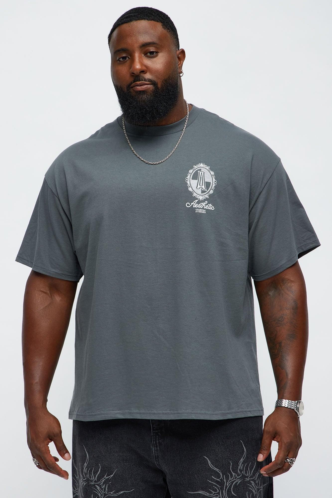 Aesthetics LA California Short Sleeve Tee - Charcoal Male Product Image