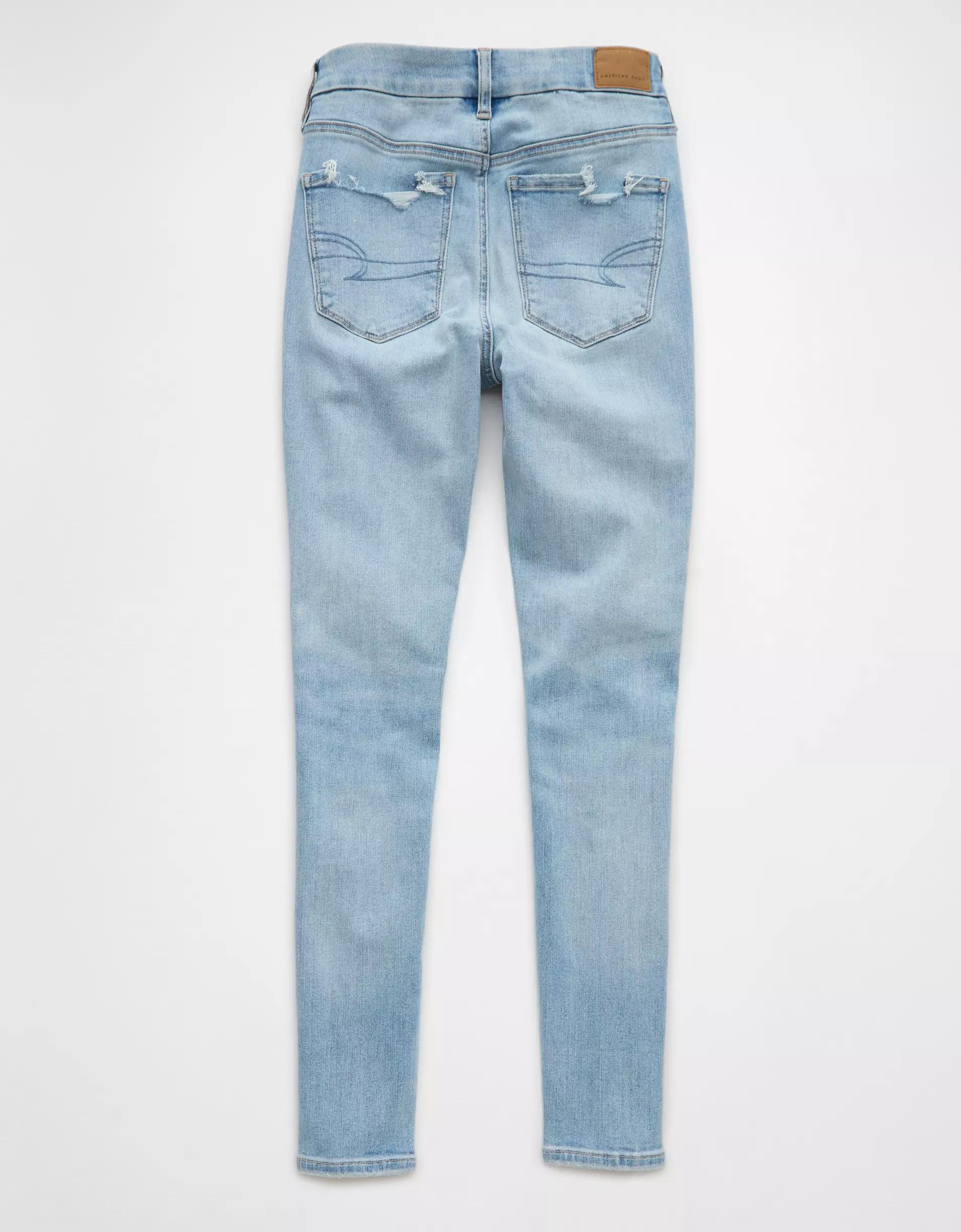 AE Next Level Curvy High-Waisted Ripped Jegging Product Image