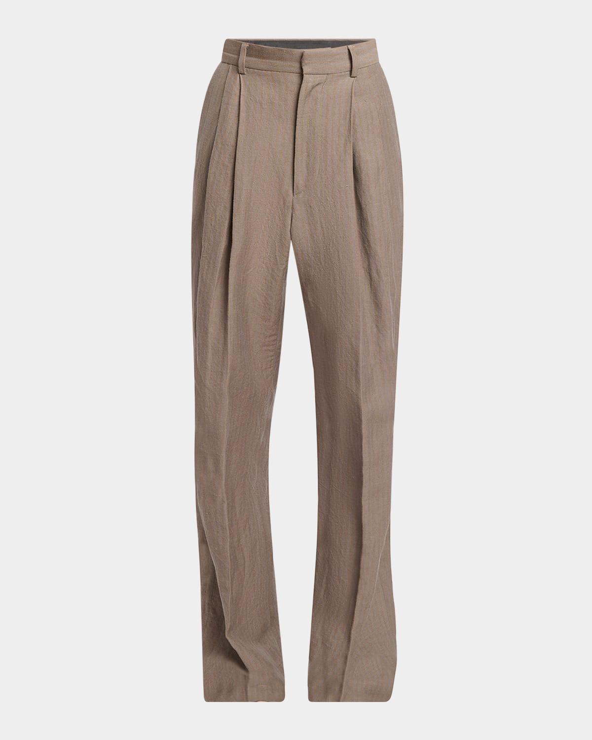 Men's Panrom Pleated Stripe Pants Product Image