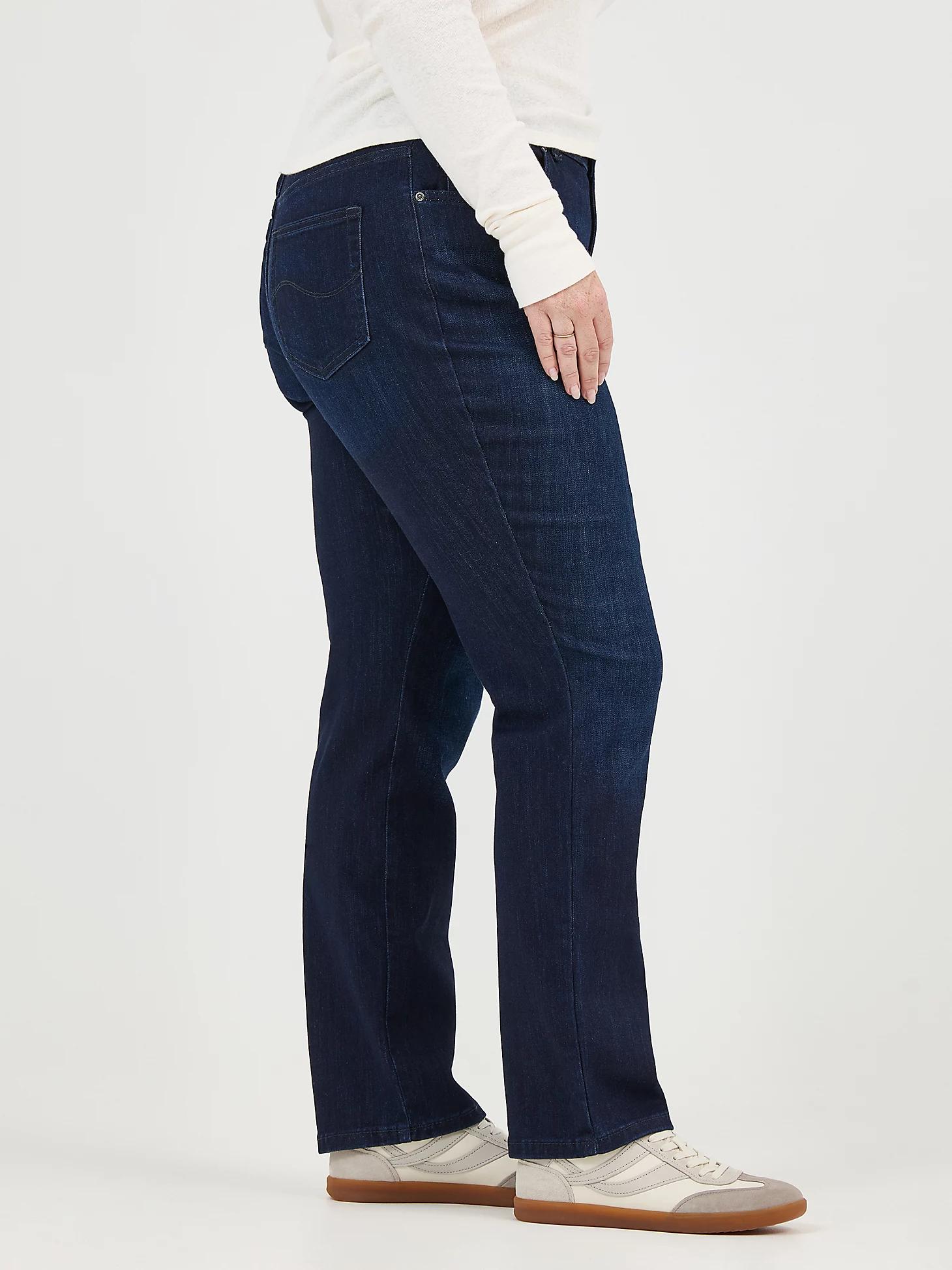 Women’s Stretch Relaxed Fit Straight Leg Jean (Plus) | Women's Jeans | Lee® Product Image
