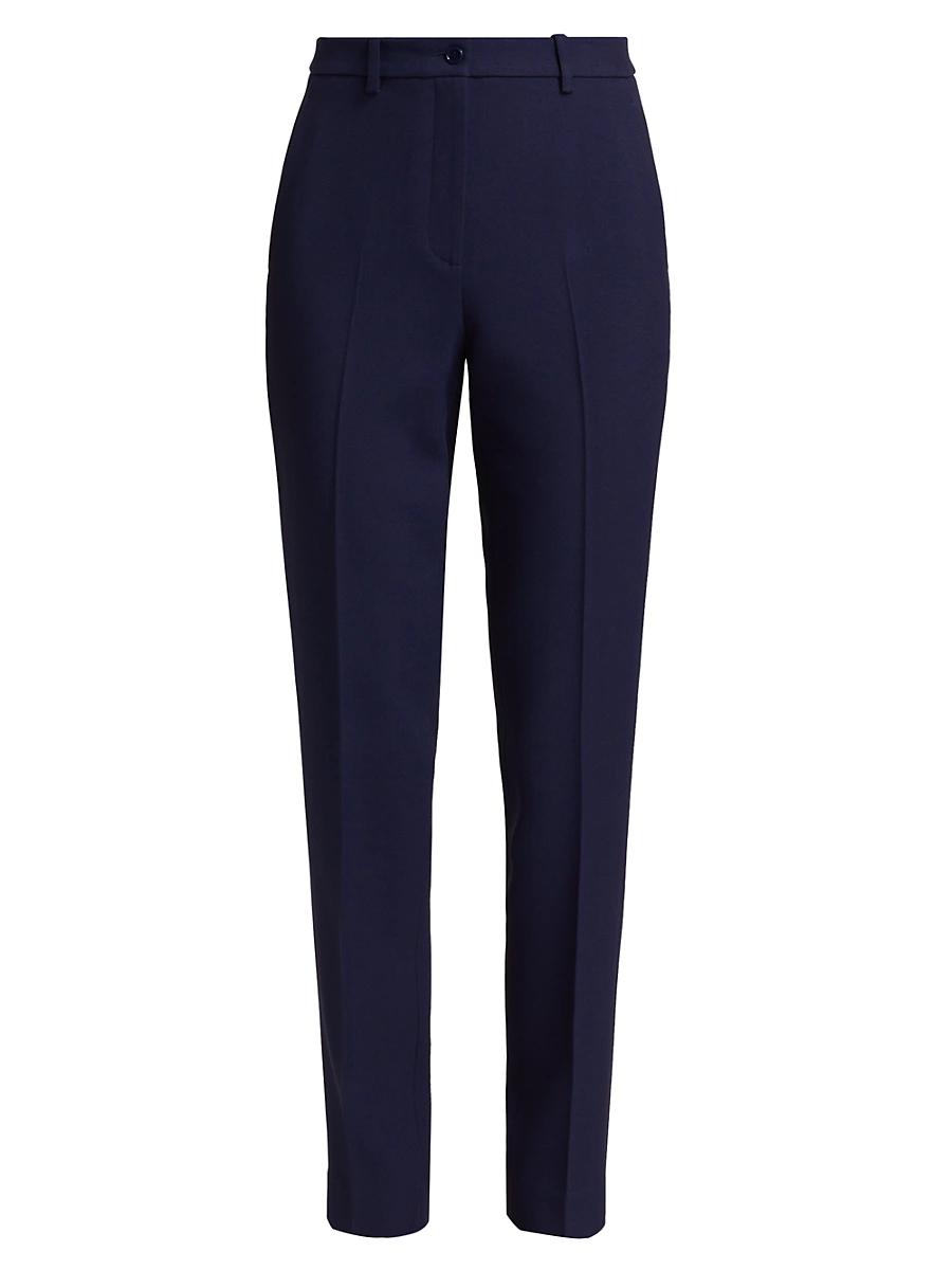 Womens Samantha Pleated Straight-Leg Pants Product Image