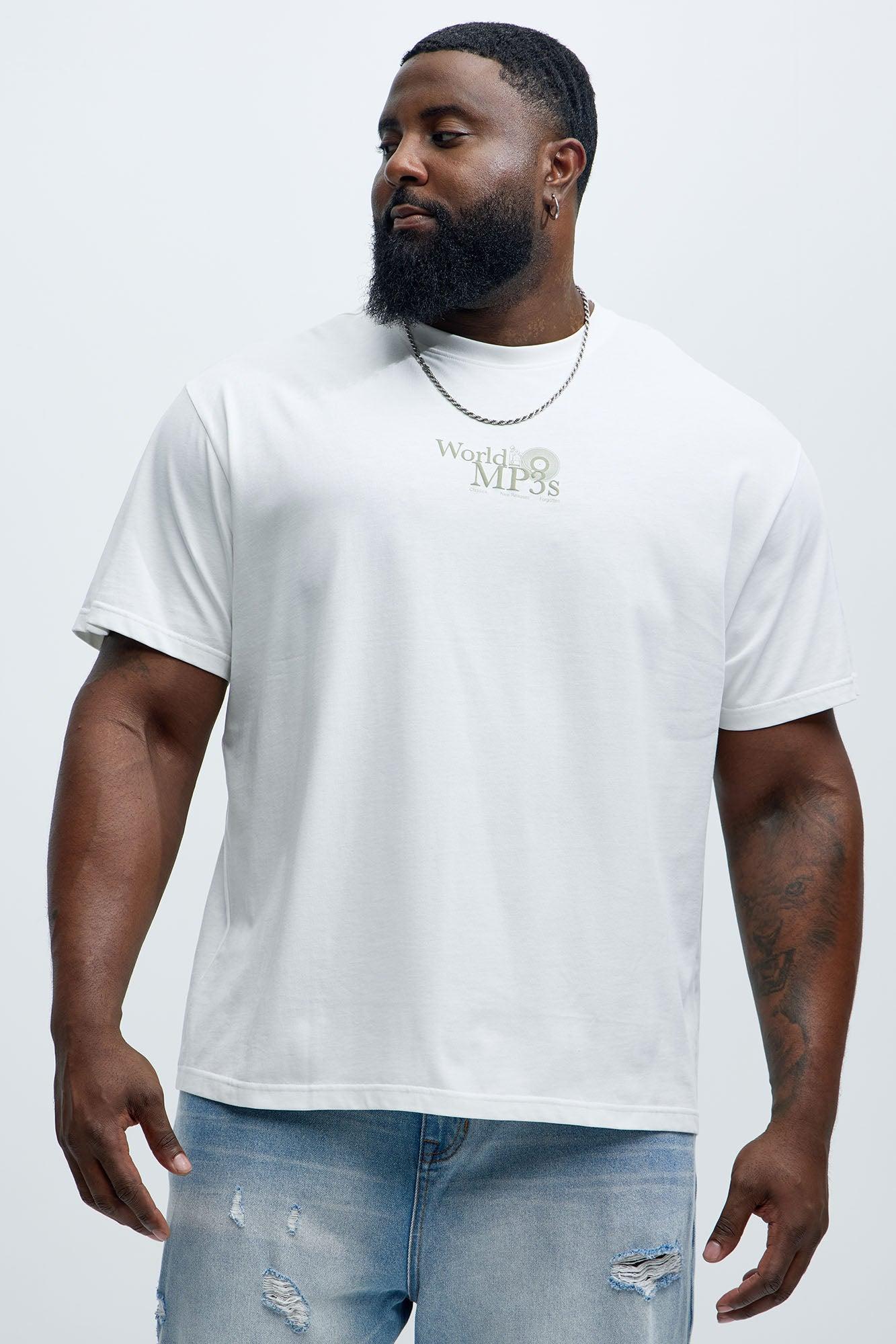 World Of MP3s Short Sleeve Tee - White Product Image