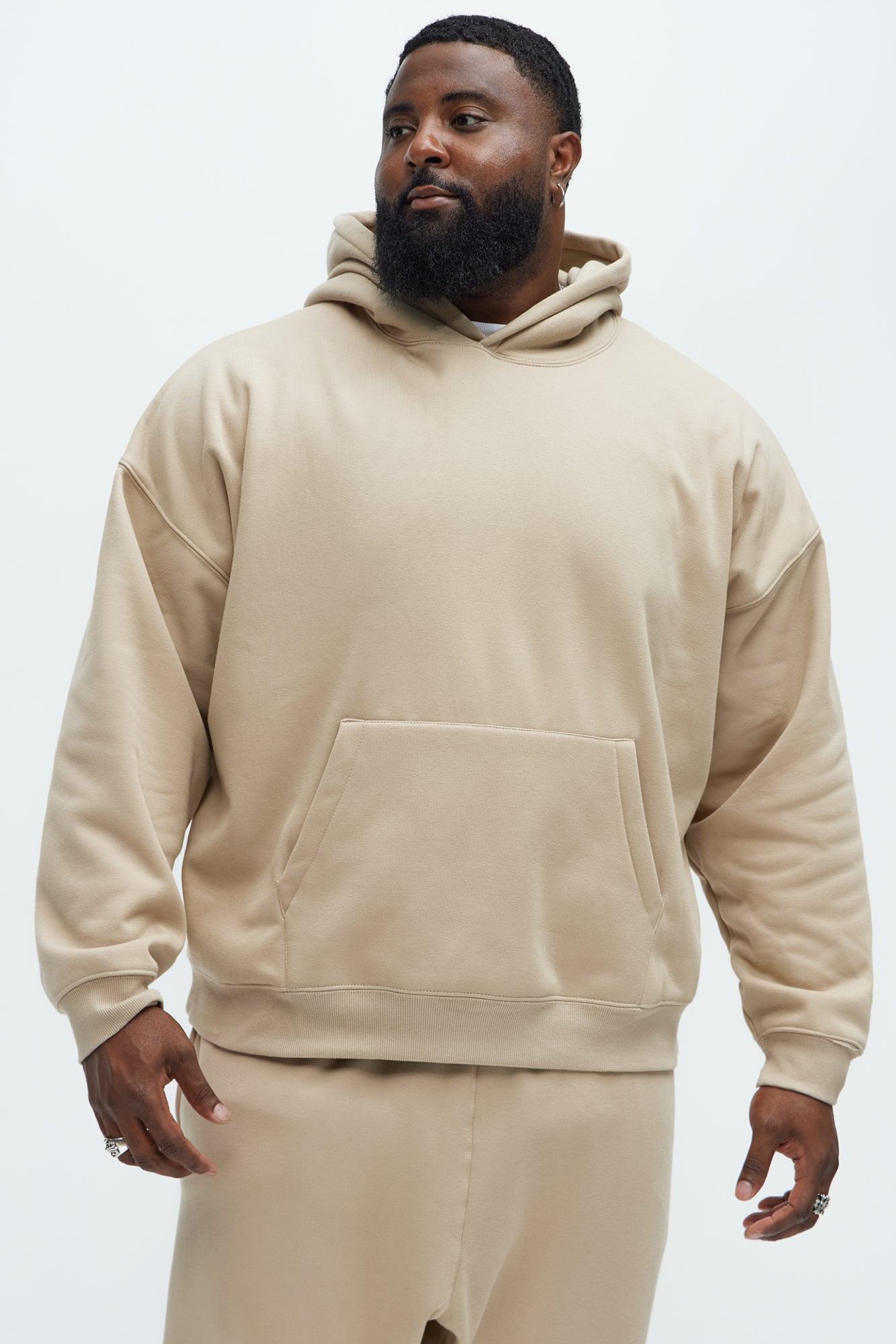 Tyson Oversized Heavyweight Hoodie - Taupe Product Image