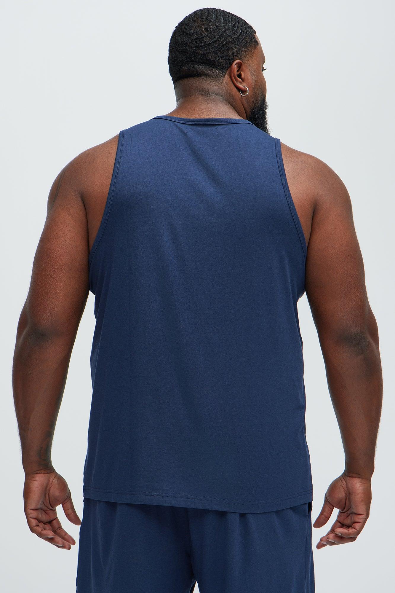 Essential Modal Lounge Tank - Navy Product Image