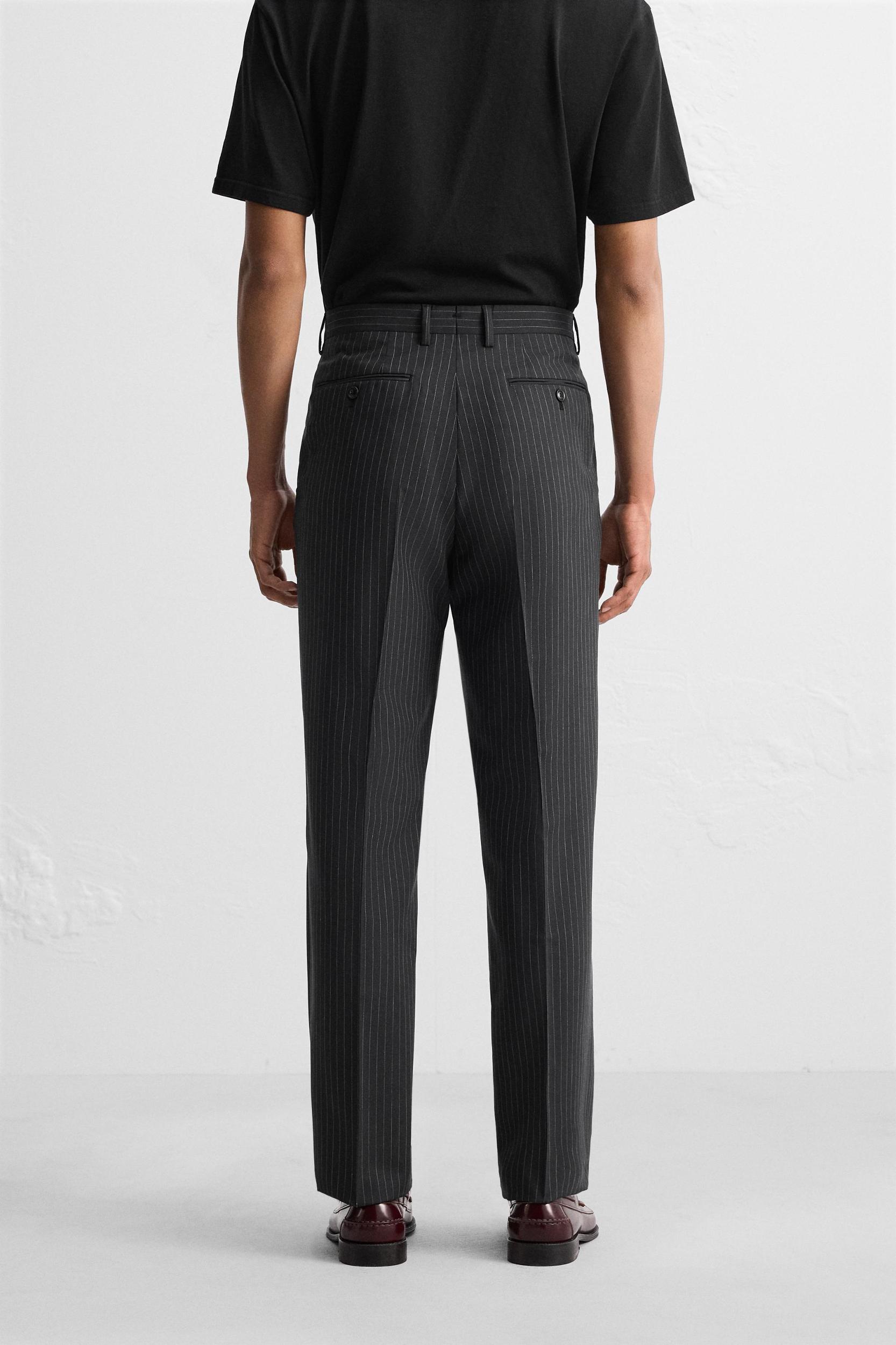 PINSTRIPE SUIT PANTS Product Image