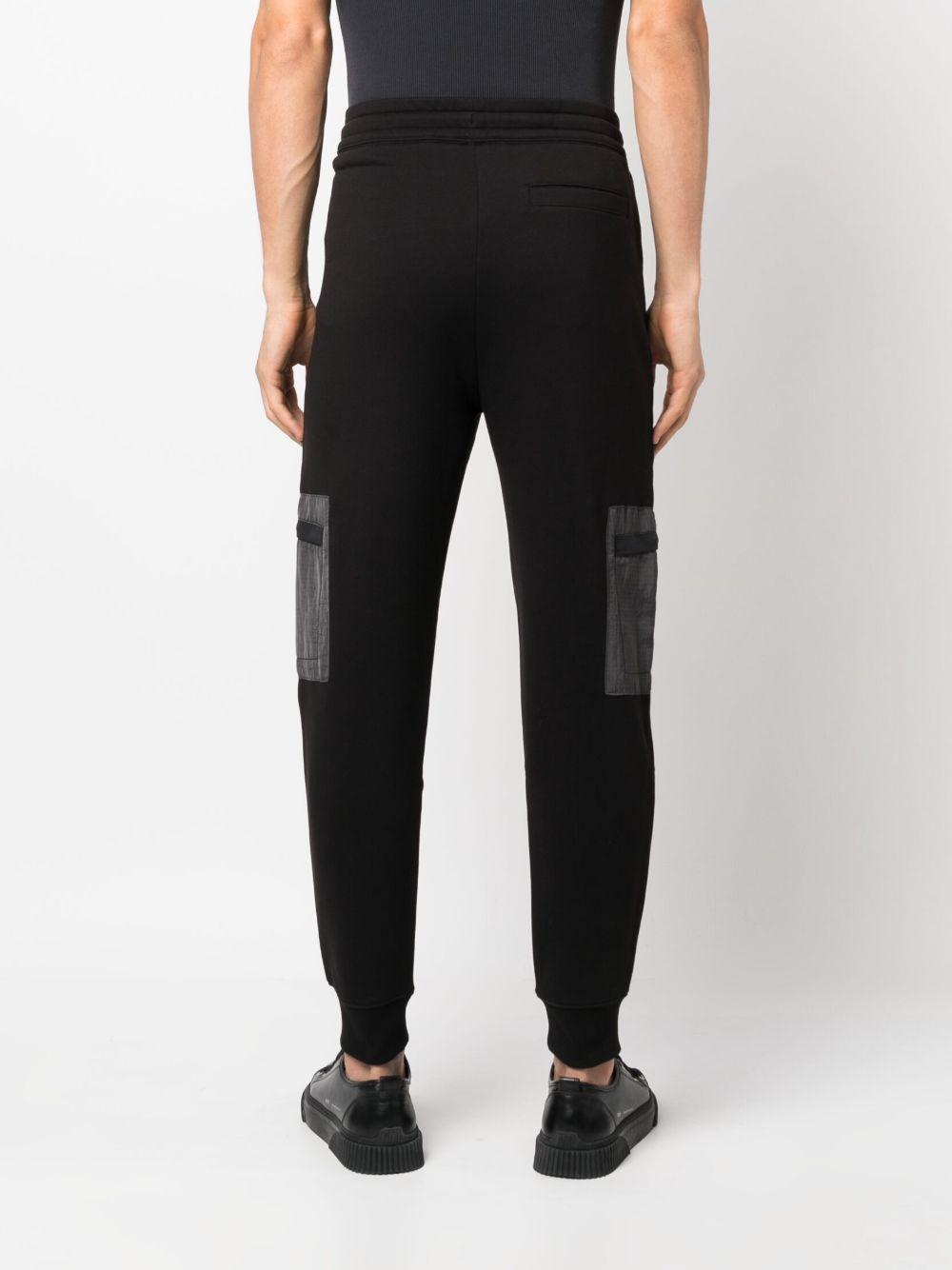 branded-zip puller cotton track pants  Product Image