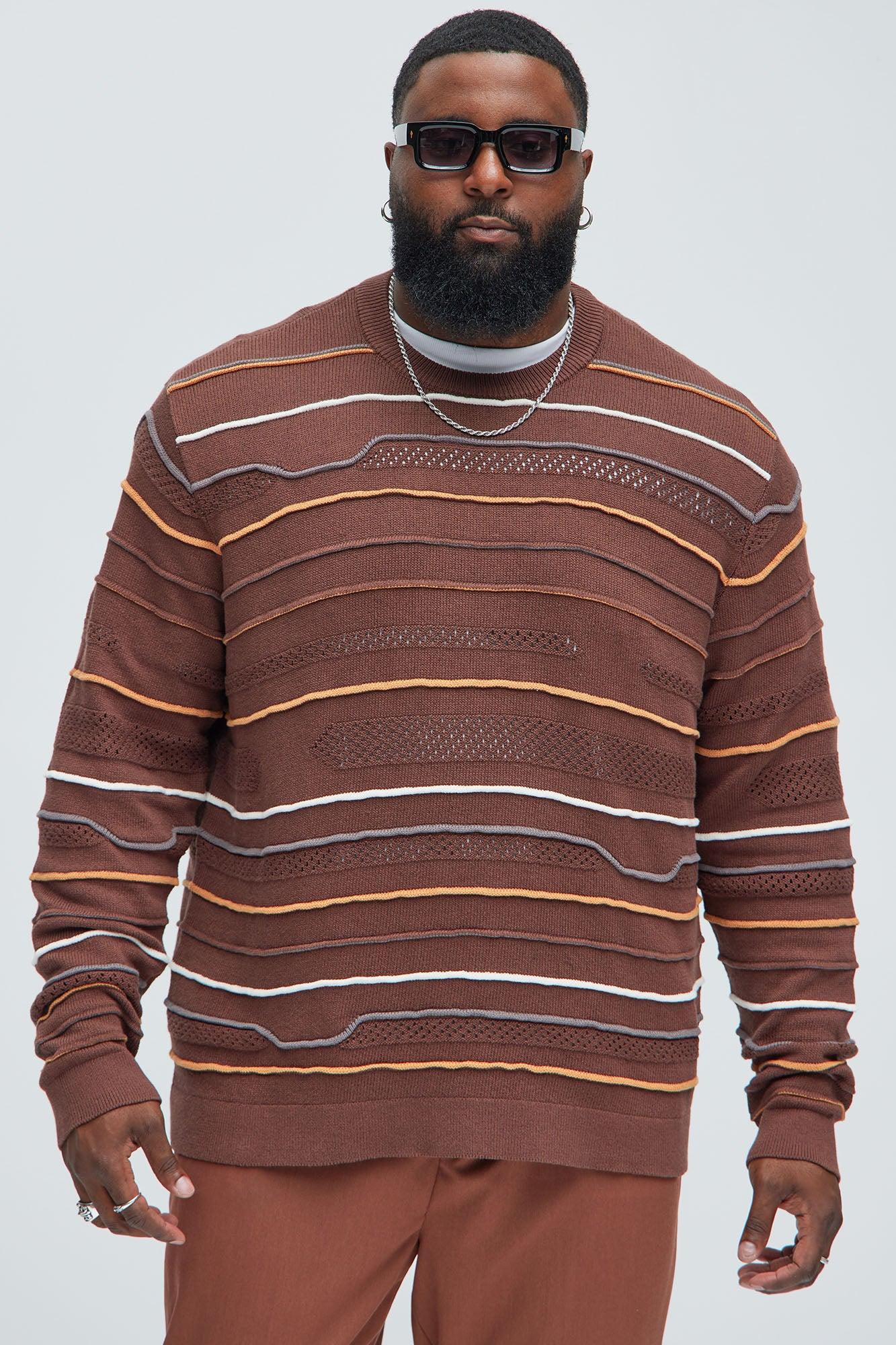 Dreamer Crewneck Sweater - Brown/combo Product Image