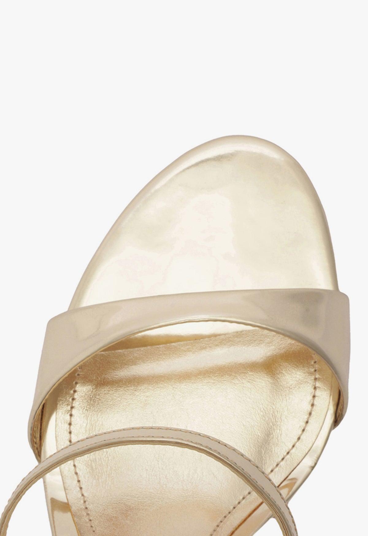 Jessica Mid Mule Metallic Sandal Product Image