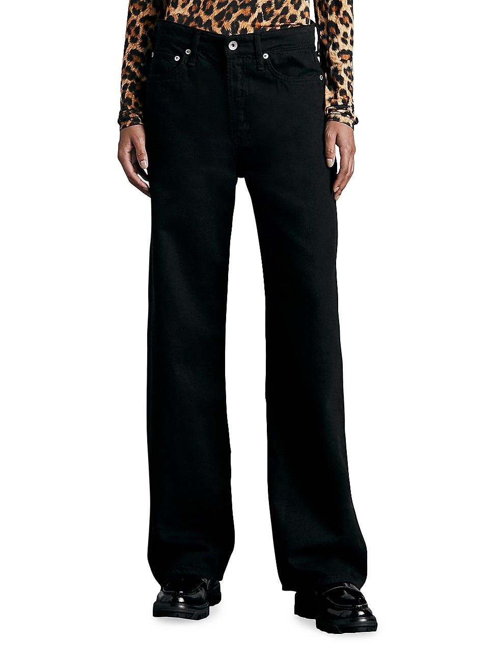 rag & bone Featherweight Logan High Rise Wide Leg Jeans Product Image