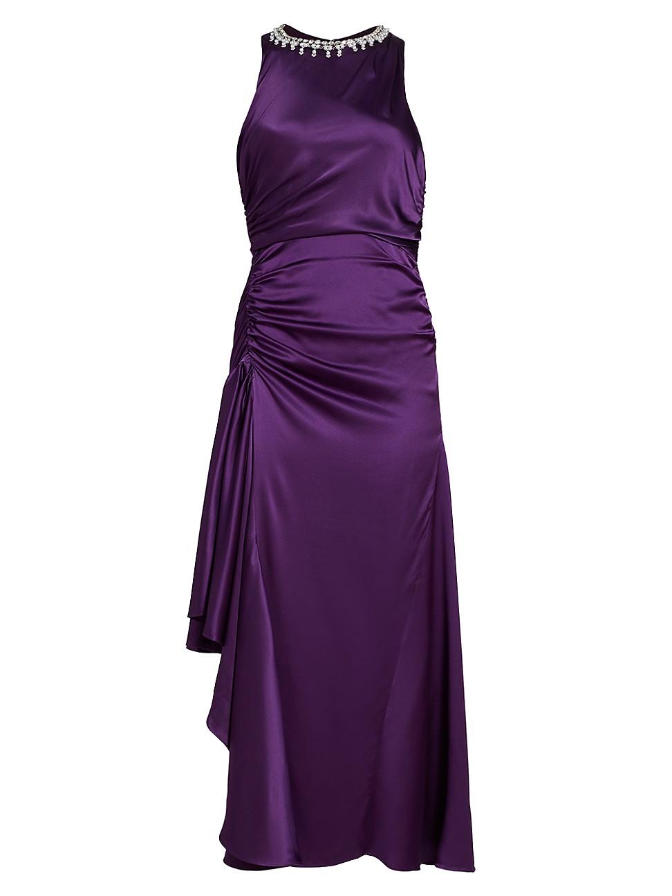 Womens Georgie Silk Midi-Dress Product Image