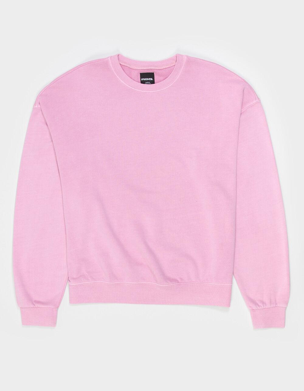 RSQ Mens Washed Oversized Crewneck Sweatshirt - TAN Product Image