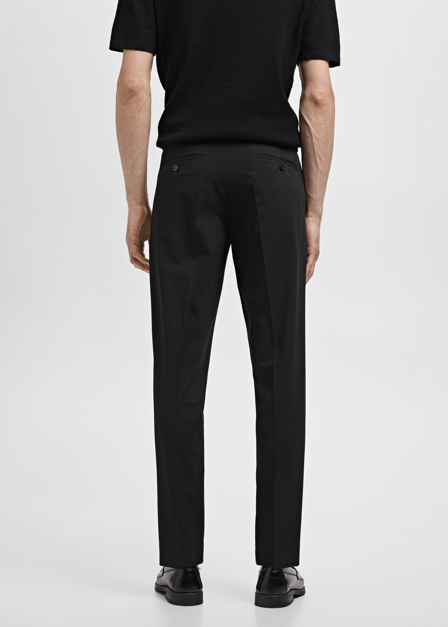Stretch fabric super slim-fit suit trousers - Men | MANGO USA Product Image