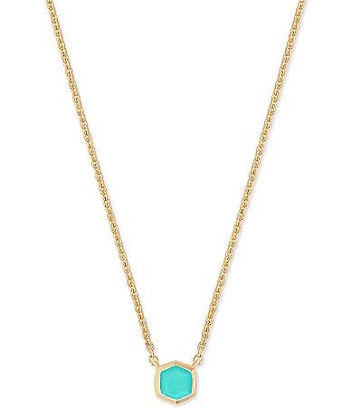 Kendra Scott Davie Pave 14K Gold Short Pendant Necklace Product Image