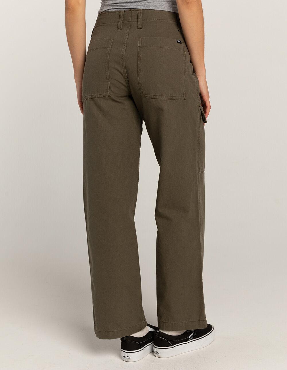 VANS Arroyo Wide Leg Womens Cargo Pants - OLIVE Product Image