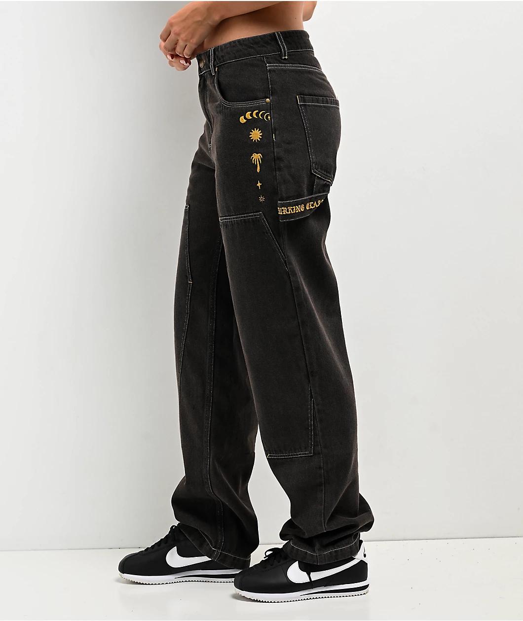 Lurking Class by Sketchy Tank Coffin Brown Wash Carpenter Jeans Product Image