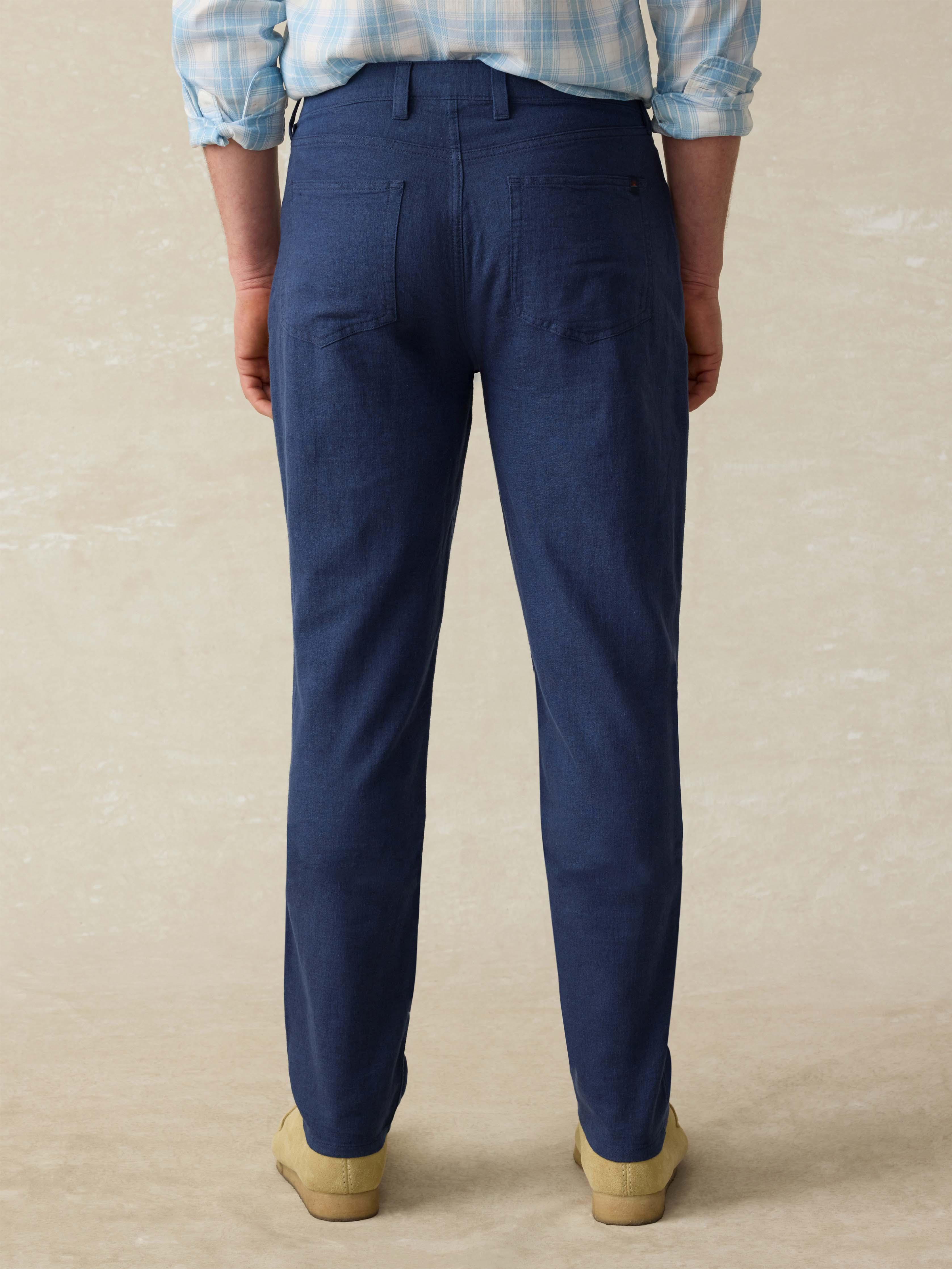 Movement™ Linen 5-Pocket Pant - Deep Sea Navy Product Image