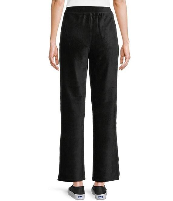 Westbound Coordinating Velour Rib Pull On Wide Leg Pants Product Image
