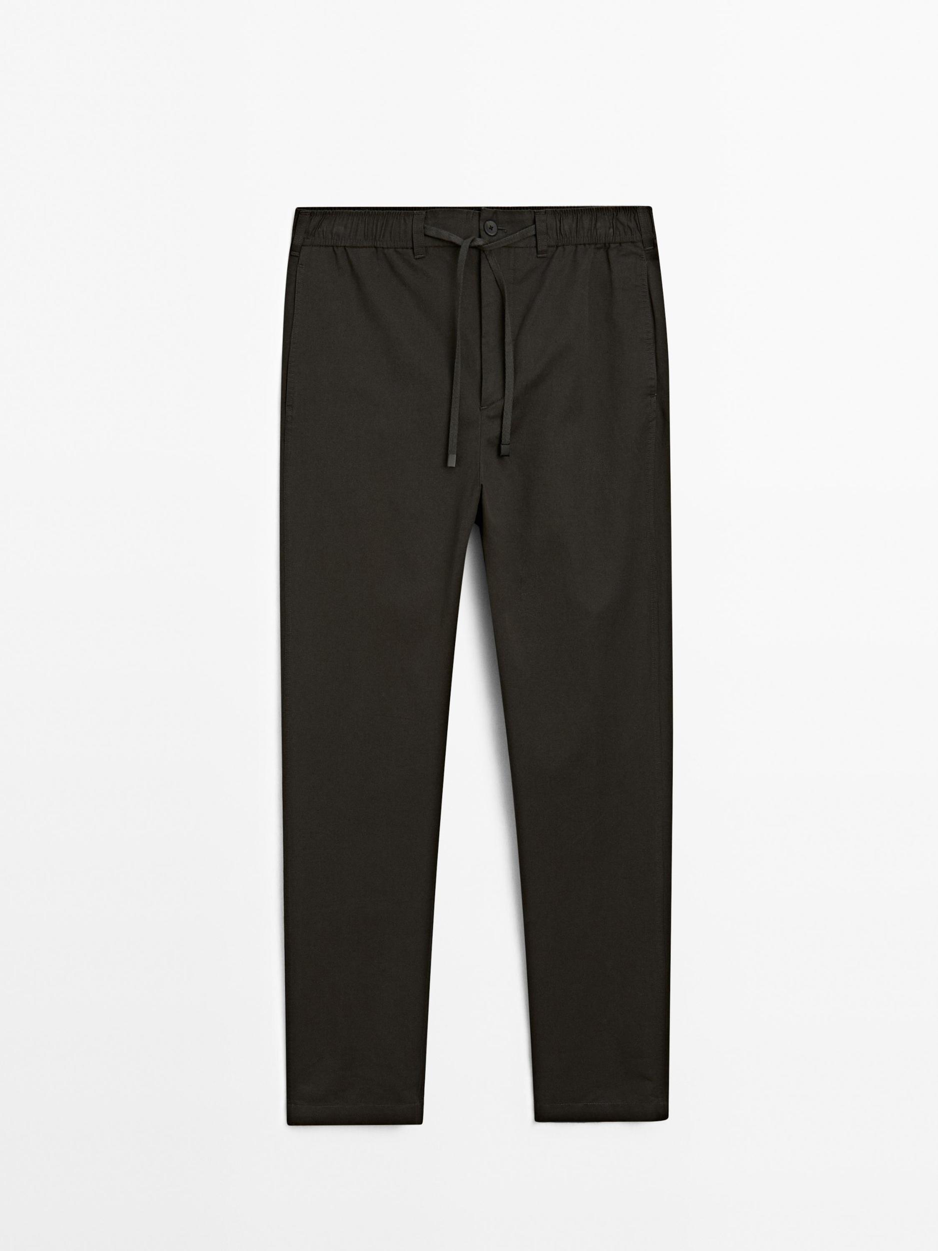 Cotton blend joggers Product Image