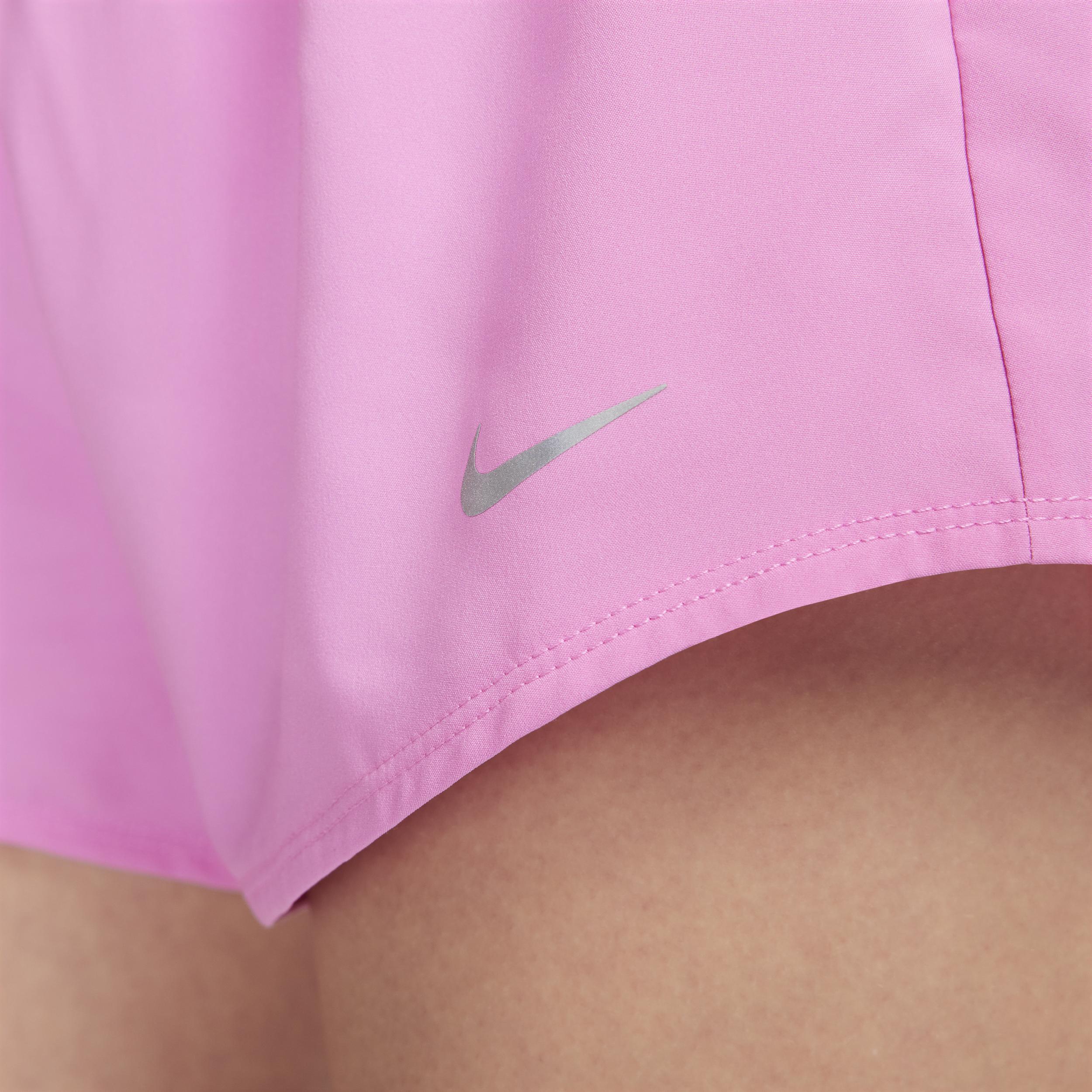 Nike Women's One Dri-FIT Mid-Rise 3" Brief-Lined Shorts Product Image